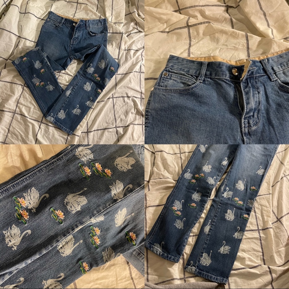 Swan jeans.